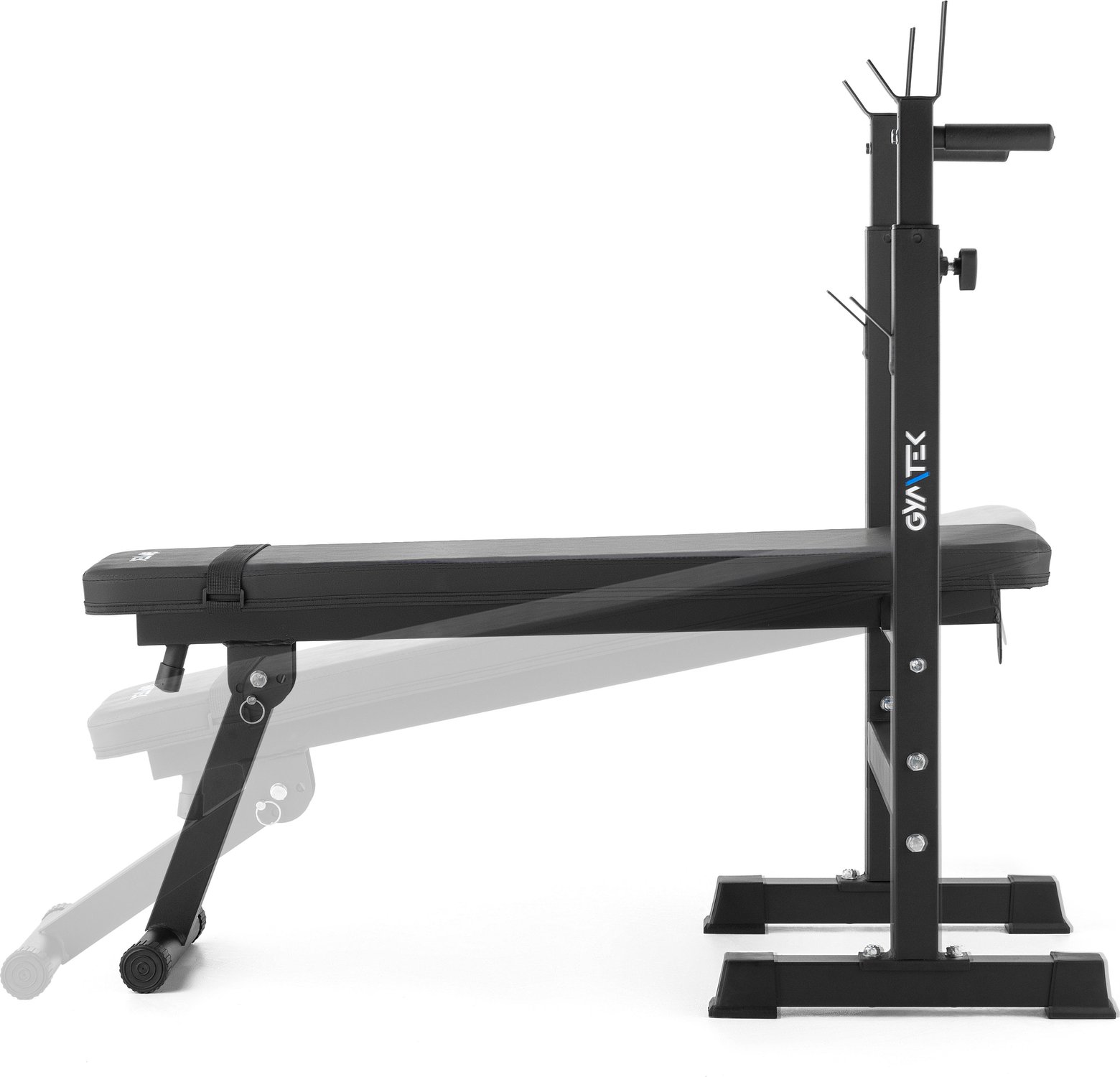 Лавка зі стійками для тренувань зі штангою Gymtek XL700 складана — мініатюра 6