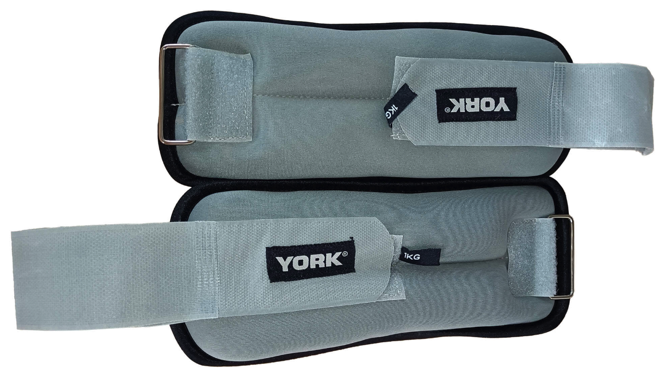 Обважнювачі York Fitness Soft для рук і ніг 2х1кг сірий — фото 1
