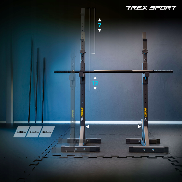 Стійки під штангу Trex Sport TX-090S регульовані — мініатюра 7