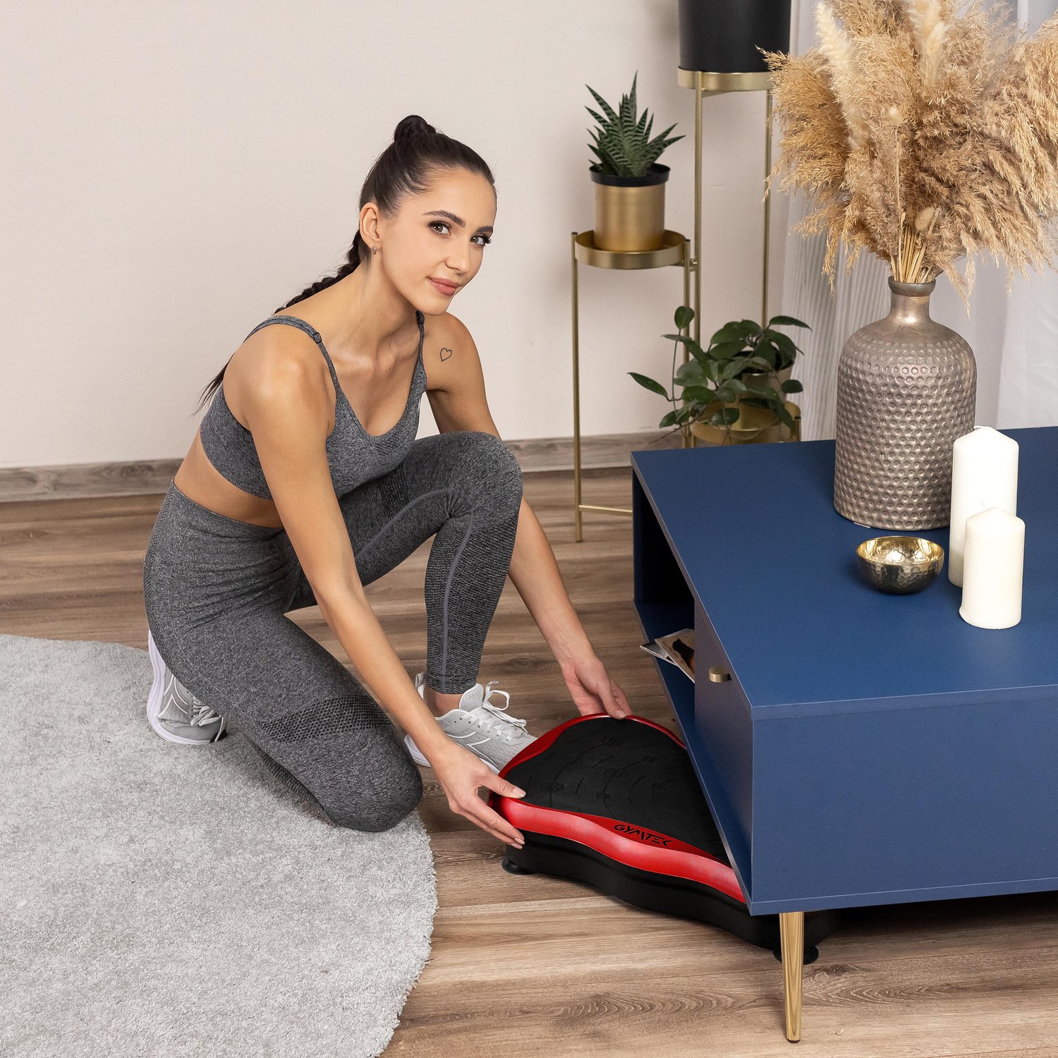 Вібраційна платформа Gymtek XP500 червоний — мініатюра 8