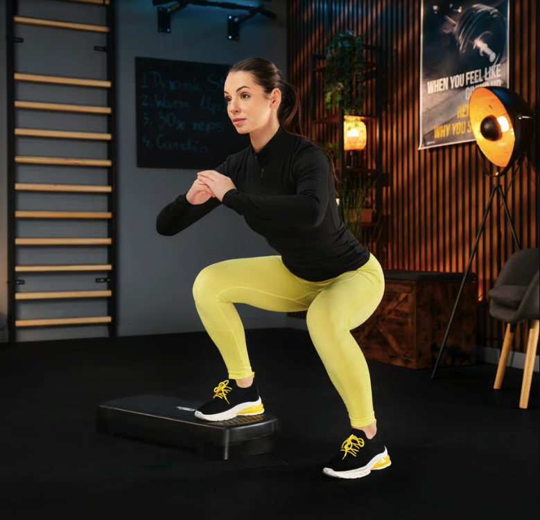 Степ платформа Trex Sport TX-030AS 3 рівнева чорно-блакитна — фото 4