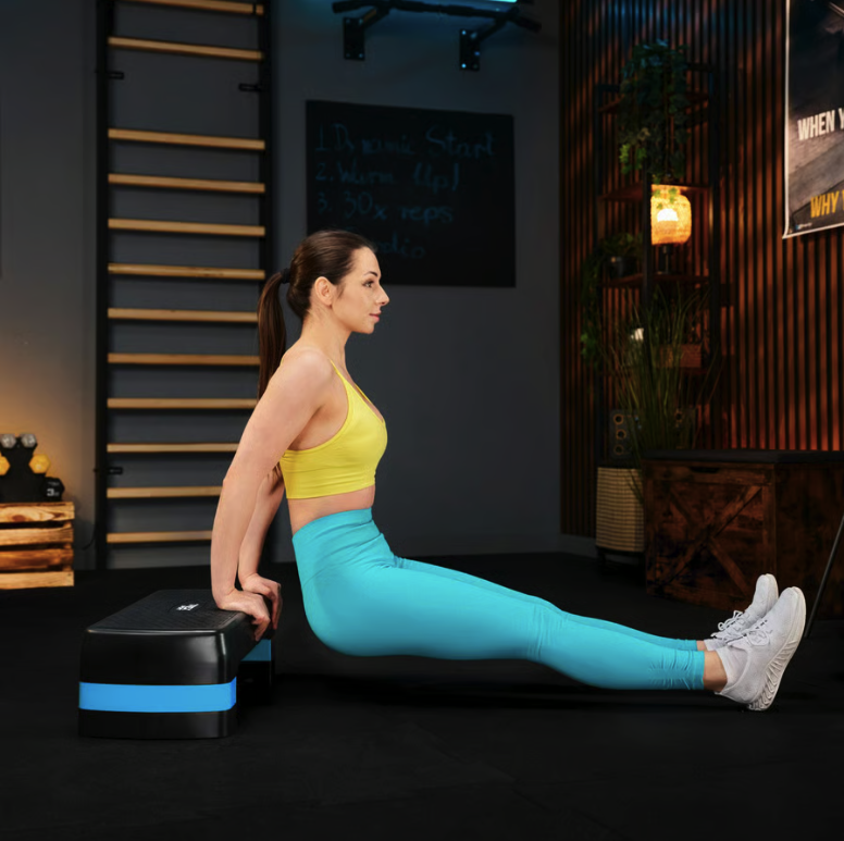 Степ платформа Trex Sport TX-030AS 3 рівнева чорно-блакитна — мініатюра 9