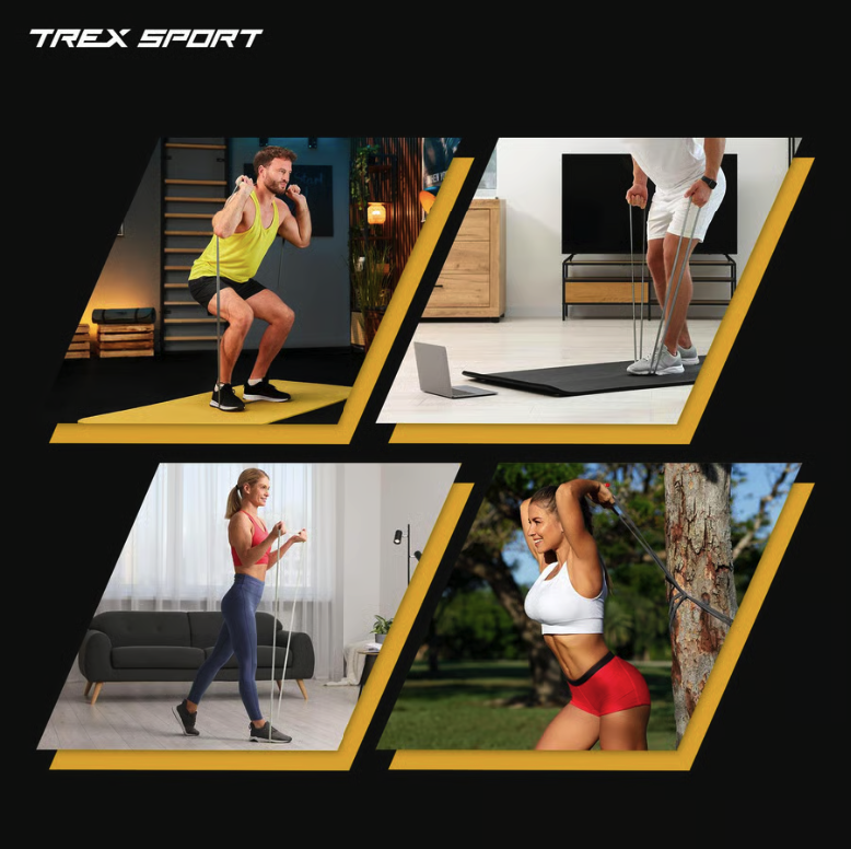 Набір резинок для фітнесу Trex Sport TX-003PB 3в1 2-30кг — мініатюра 7