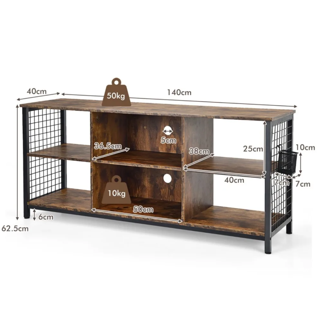Тумба комод Costway Mary з шухлядами в стилі Loft — мініатюра 9