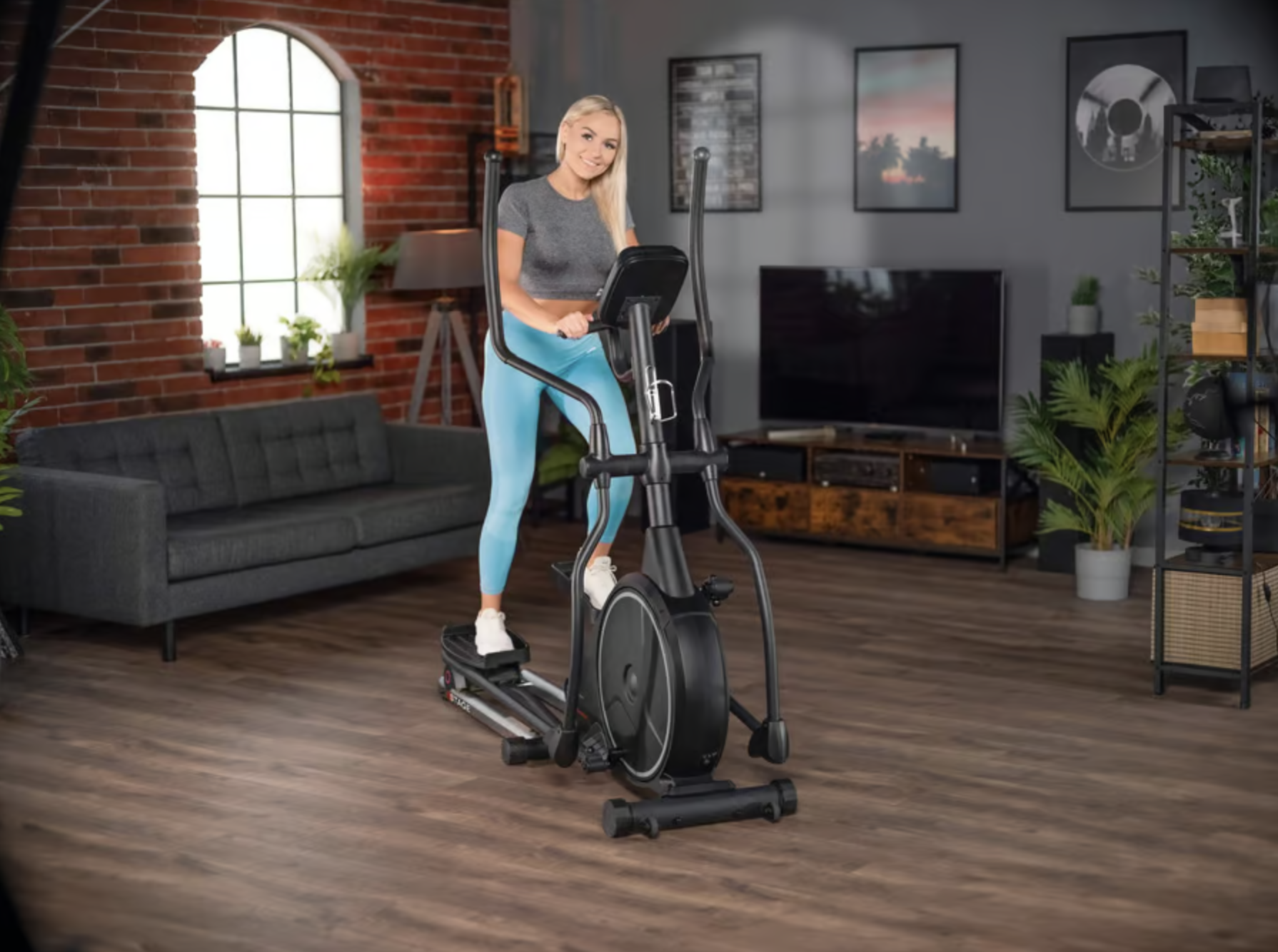 Орбітрек Hop-Sport HS-160CF Stage електромагнітний сірий — мініатюра 6