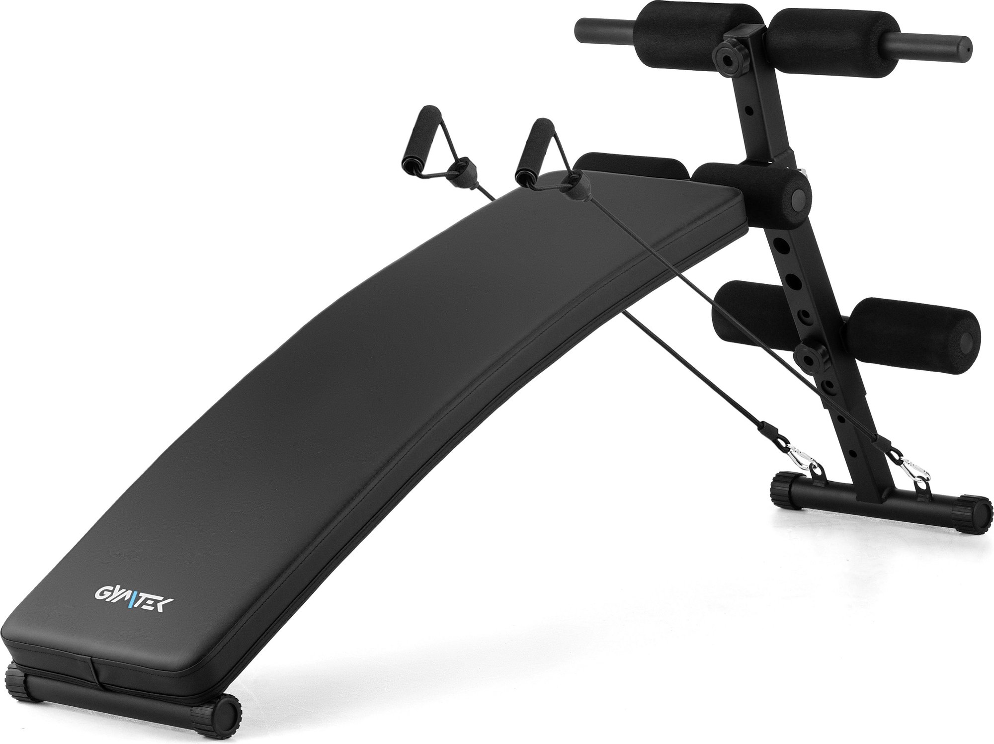 Похила лава для тренувань преса Gymtek XL200 з еспандерами для дому — фото 2