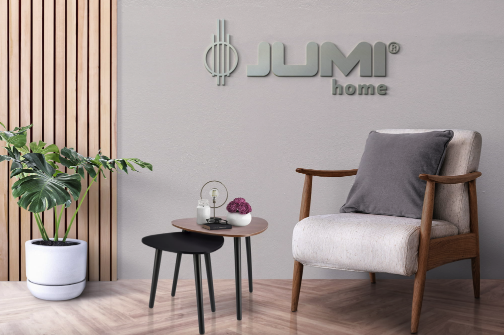 Комплект журнальних столиків Jumi Sinsey коричнево-чорний — фото 3