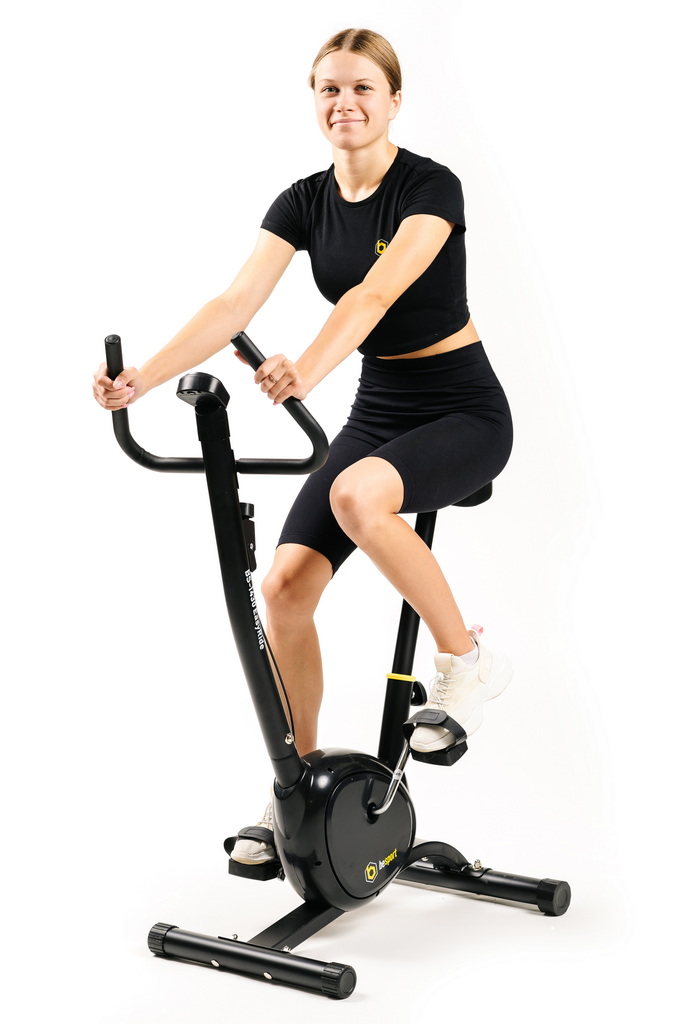 Велотренажер Besport BS-1430 EasyRide чорно-жовтий — мініатюра 7