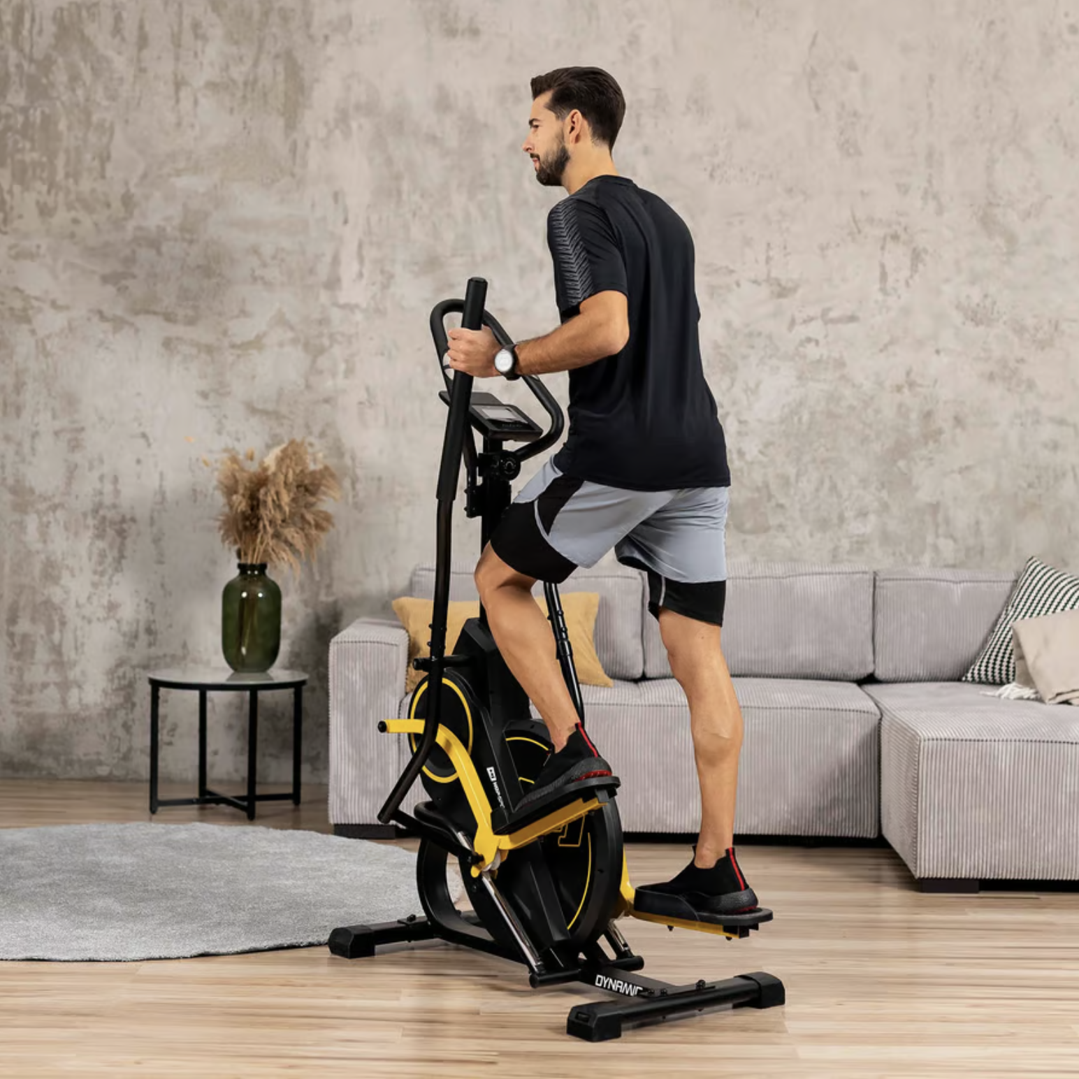 Орбітрек магнітний Hop-Sport HS-450B Dynamic чорно-жовтий — мініатюра 10