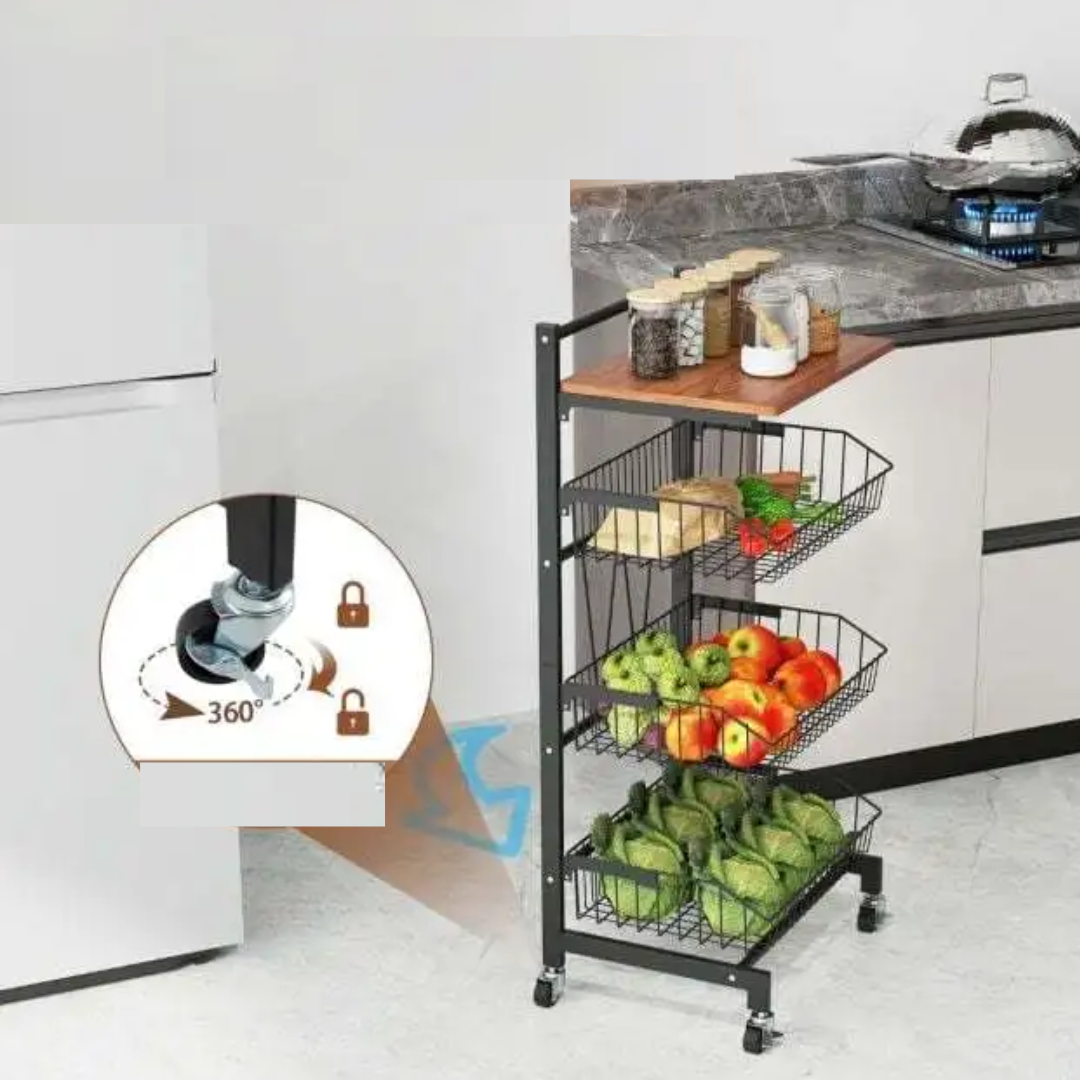Стелаж Costway Vroda мобільний в стилі Loft — мініатюра 7