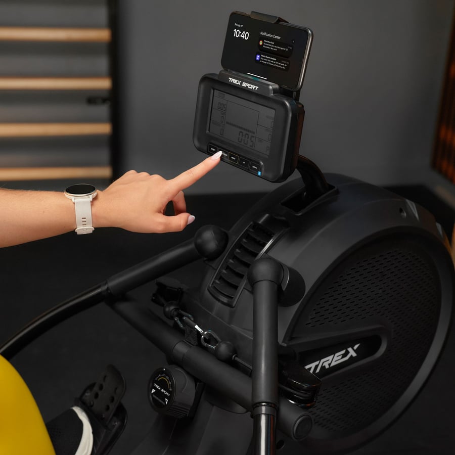 Гребний тренажер Trex Sport APRON TX-880RM аеромагнітний чорний — мініатюра 10