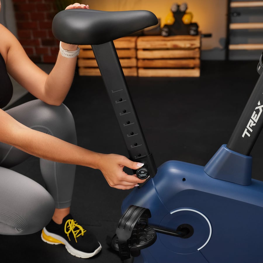 Велотренажер Trex Sport TX-380MB Rigon магнітний темно-синій — фото 5