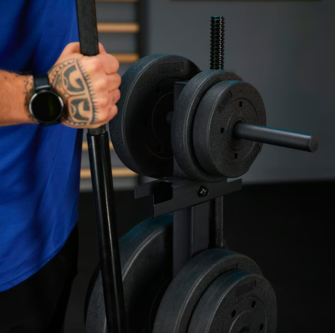 Стійка для дисків та грифів Trex Sport TX-065WR з полицями — мініатюра 9