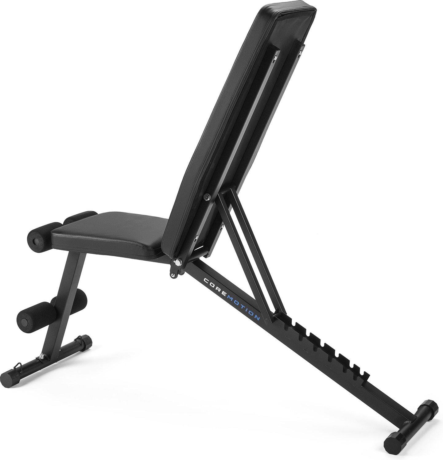 Складана регульована лава для тренувань Gymtek XL400 з еспандерами для дому — мініатюра 6