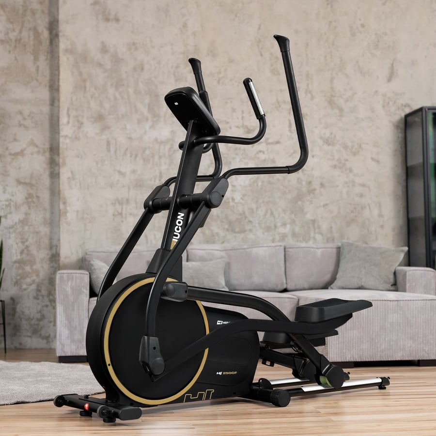 Орбітрек Hop-Sport HS-250CF Jucon чорно-золотистий — мініатюра 9