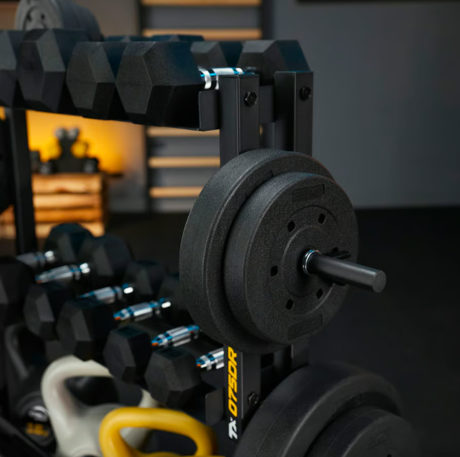Стійка 3-рівнева для гантелей, грифів та гирь Trex Sport TX-075DR — мініатюра 9