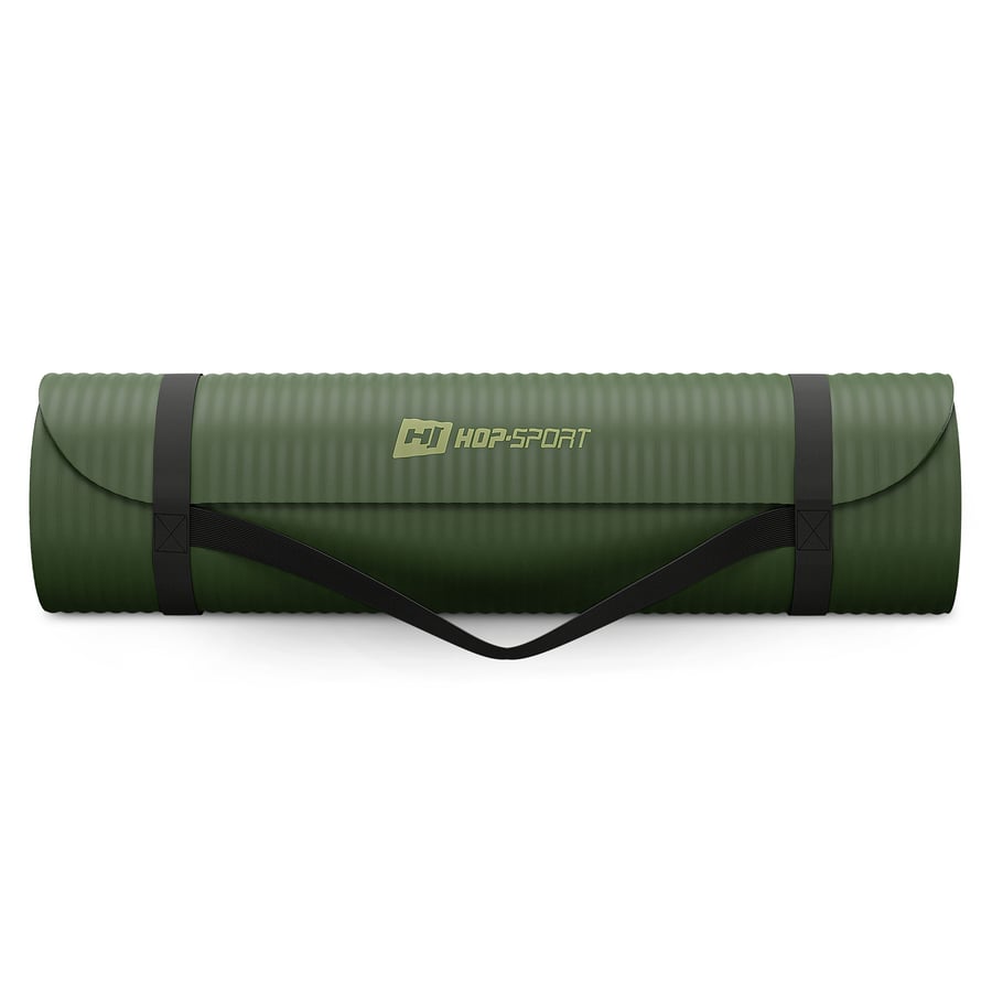 Коврик для йоги Hop-Sport HS-NB010GM NBR 1см темний хакі — мініатюра 8