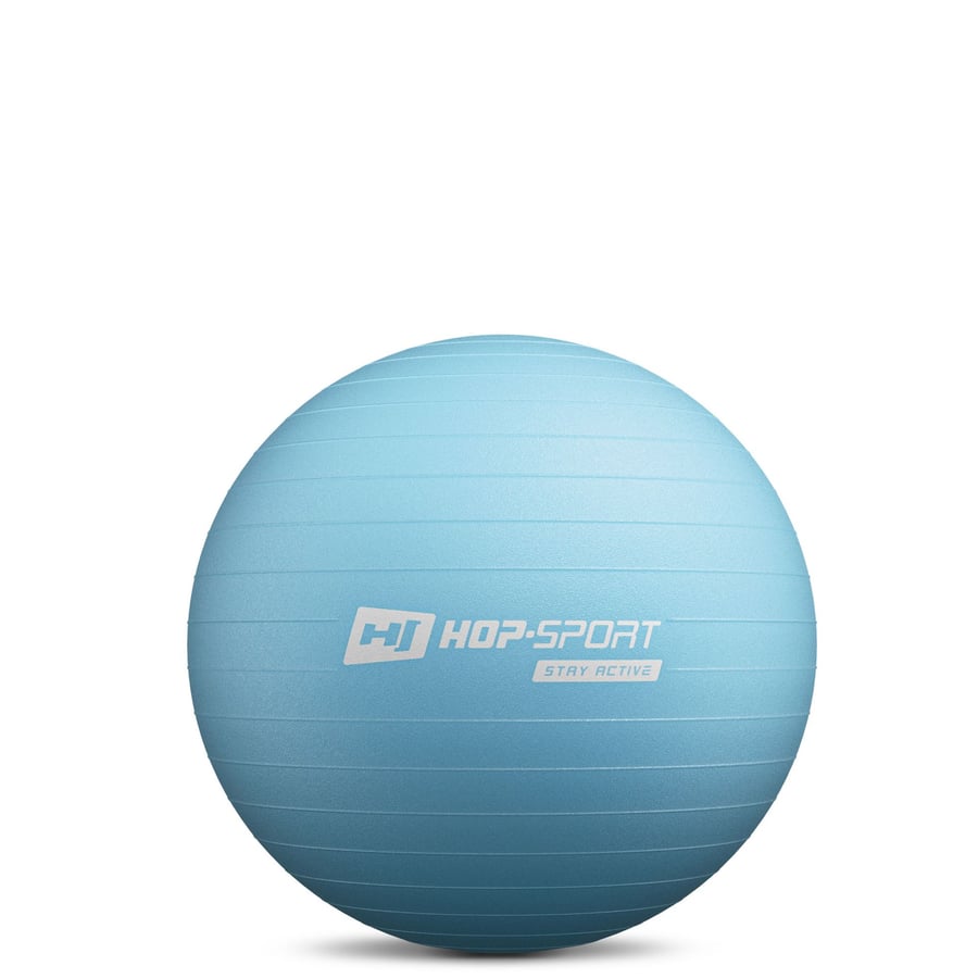 Фітбол Hop-Sport 45см блакитний + насос — фото 2