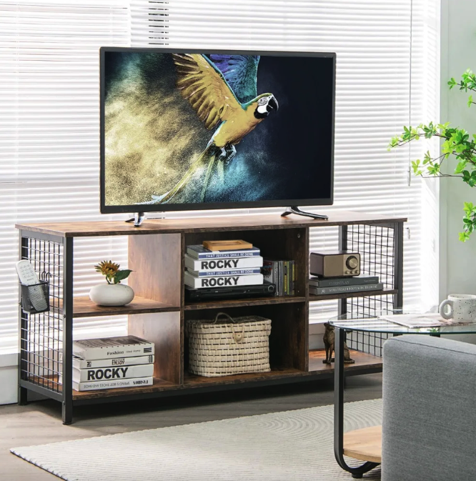 Тумба під ТВ Costway Ketrin в стилі Loft — мініатюра 6