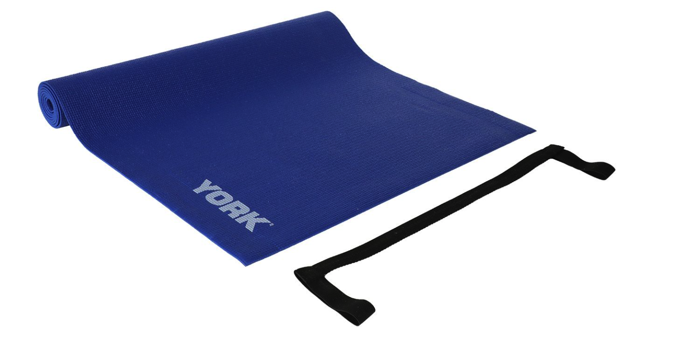 Килимок (мат) для фітнесу та йоги York Fitness 0,3см синій — фото 3