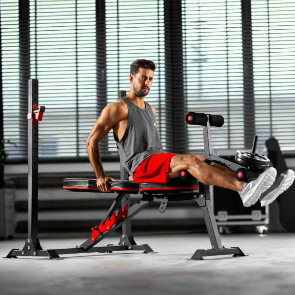 Лавка тренувальна Hop-Sport HS-1095 з партою Скотта — фото 5