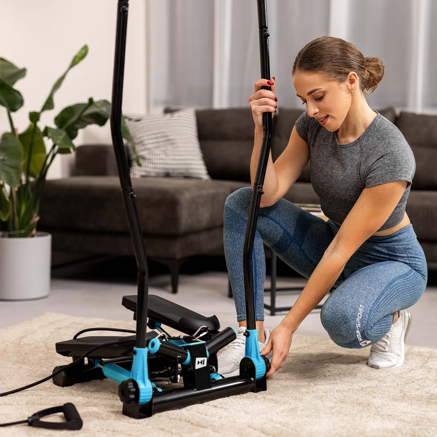 Степпер Hop-Sport HS-045S Slim блакитний — мініатюра 6