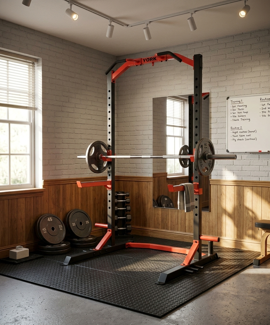 Стійка для штанги York Fitness ASPIRE 510 для присідань і жиму лежачи — фото 2