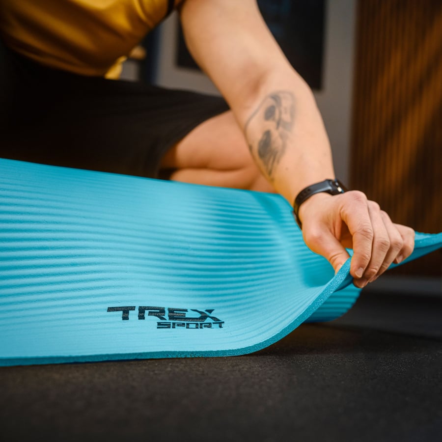 Коврик для йоги Trex Sport TX-019NGM NBR 1см 190х80 блакитний — фото 3