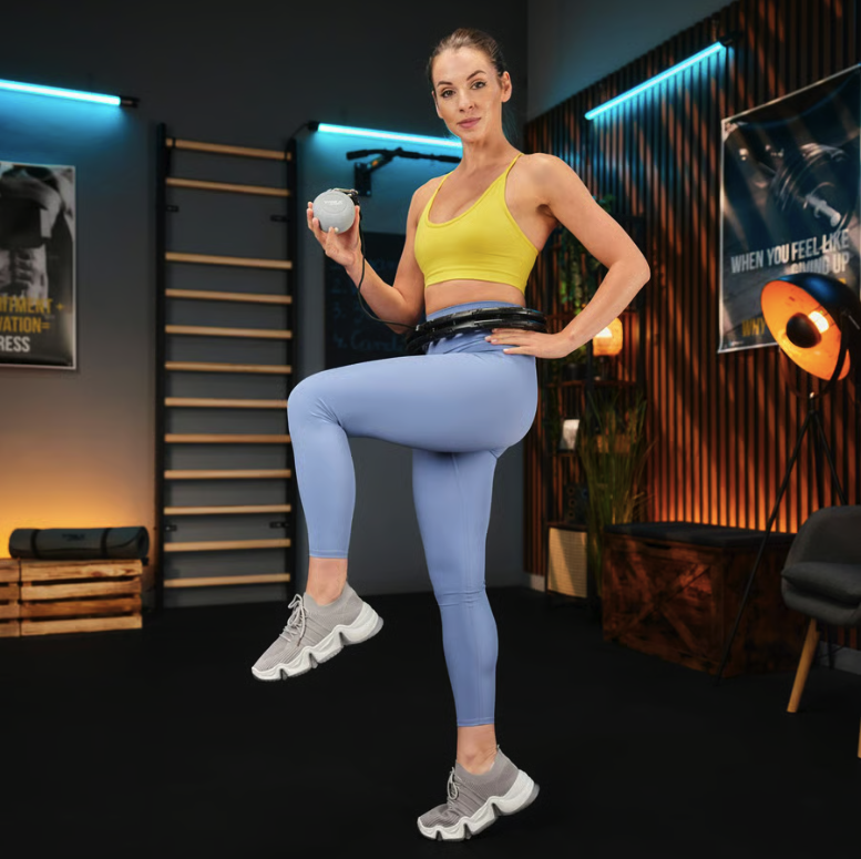 Хулахуп Trex Sport TX-010CHH масажний з обважнювачем чорний — фото 3