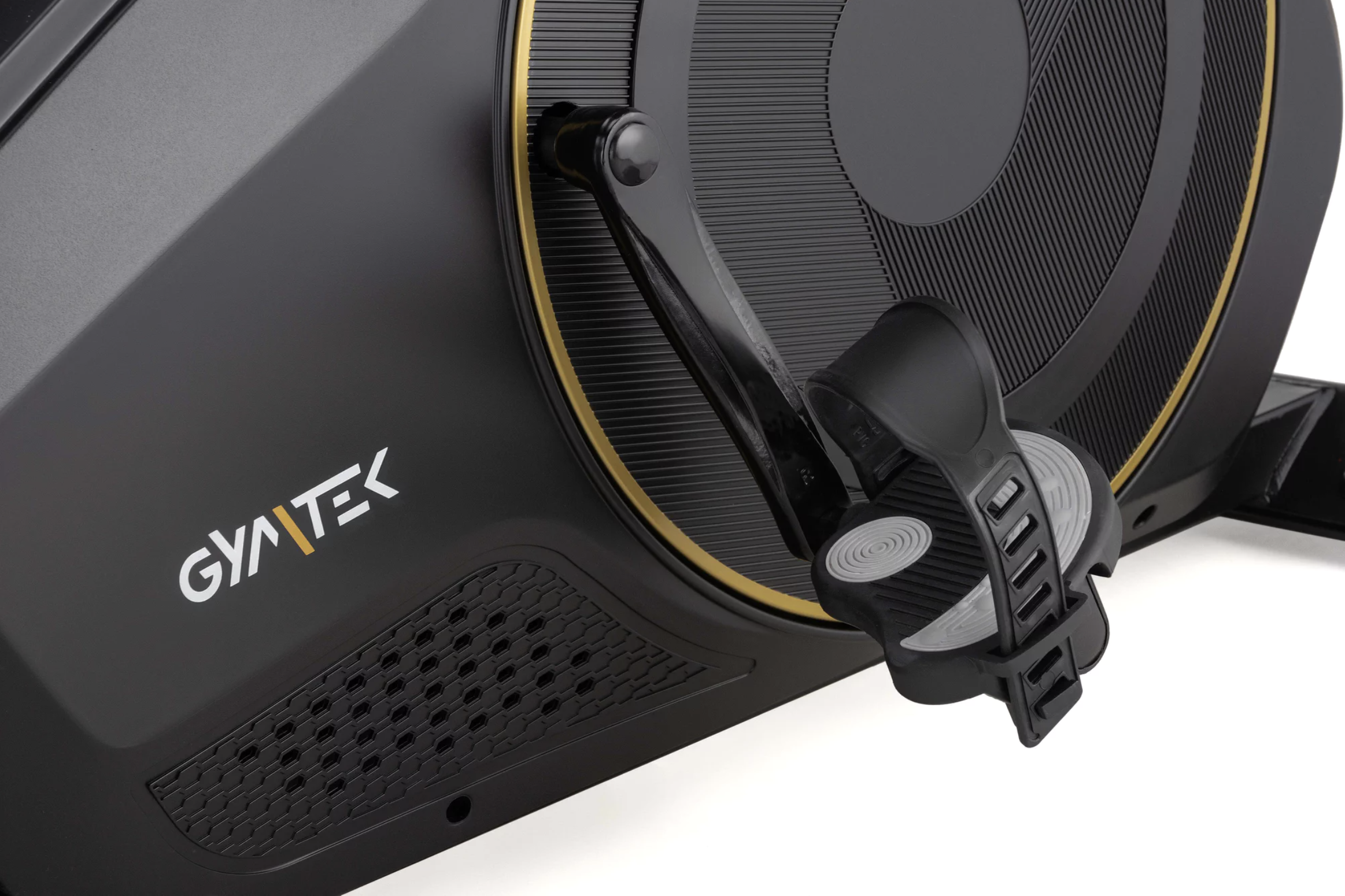 Горизонтальний велотренажер Gymtek XBR6000 електромагнітний золотистий — фото 5