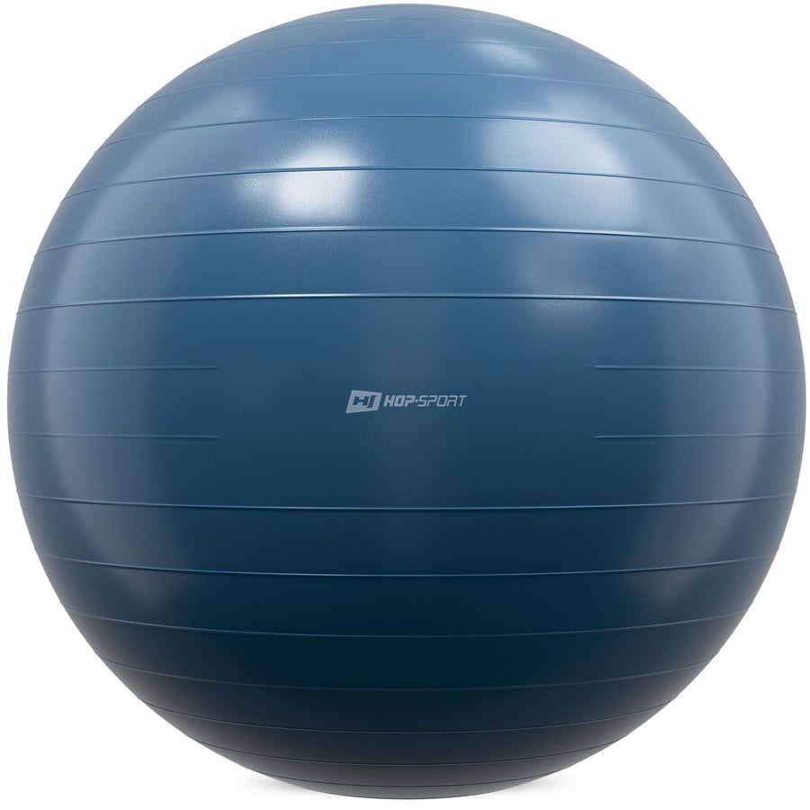 Фітбол Hop-Sport 85см морський темний + насос — мініатюра 6