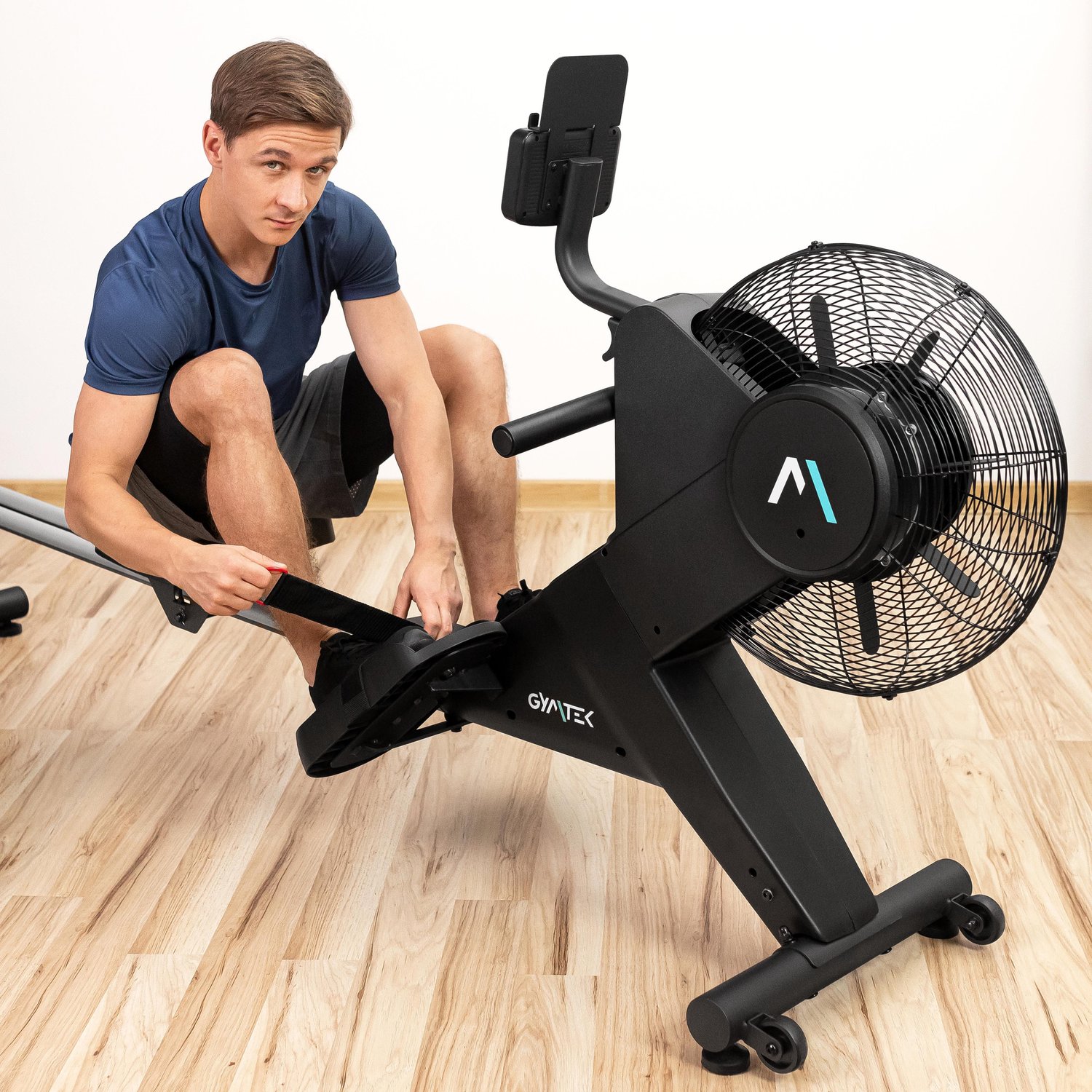 Гребний тренажер Gymtek XR2000 електромагнітний з аеродинамічним навантаженням — мініатюра 7