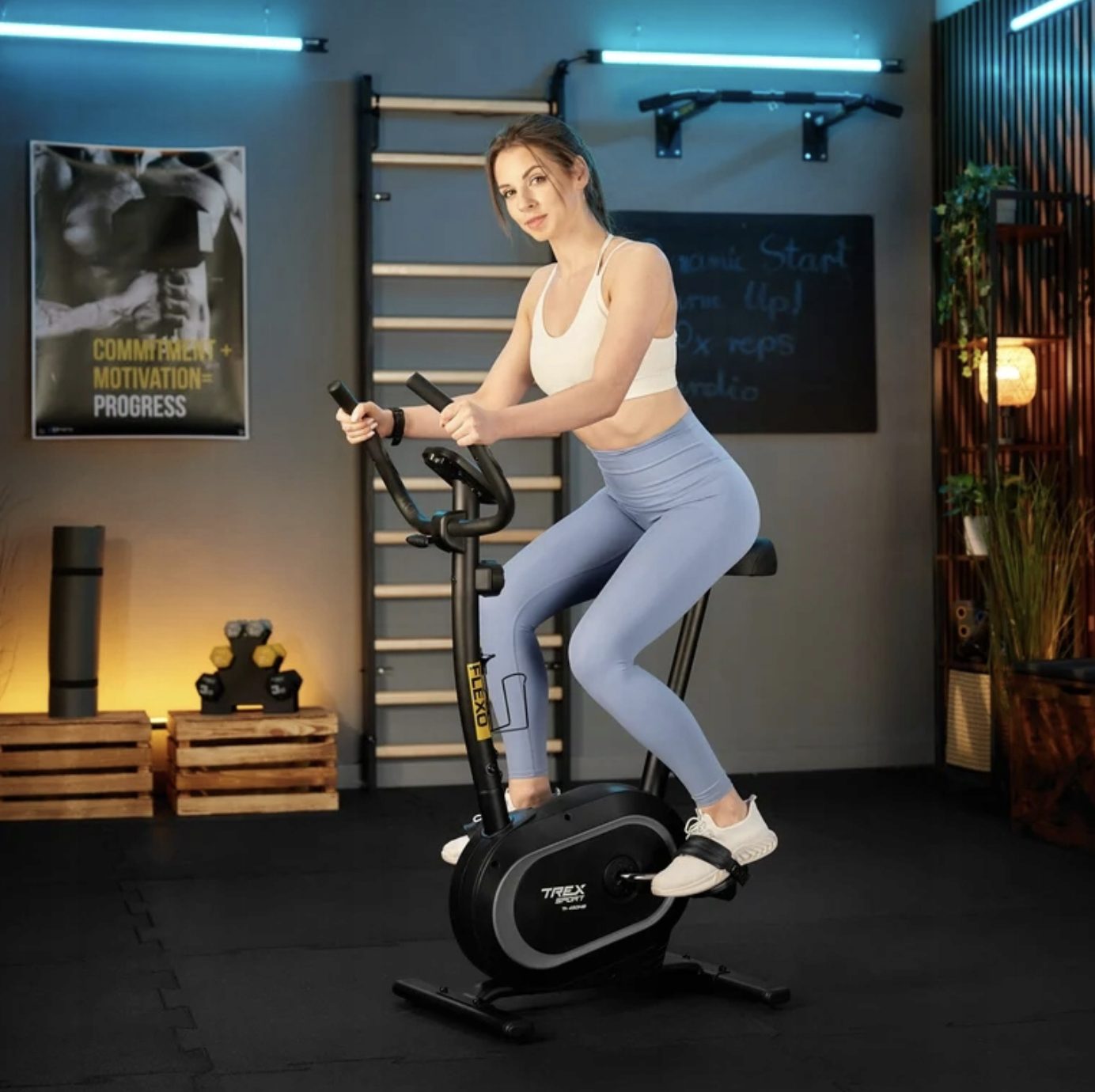 Велотренажер Trex Sport TX-450MB FLEXO магнітний чорний — мініатюра 8