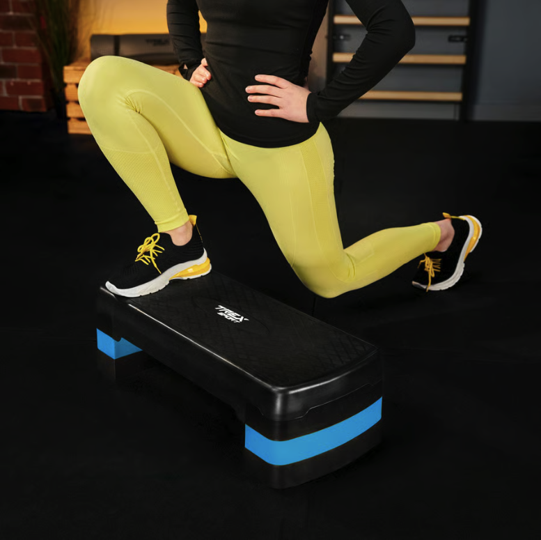 Степ платформа Trex Sport TX-030AS 3 рівнева чорно-блакитна — мініатюра 6
