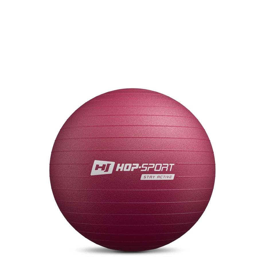 Фітбол Hop-Sport 45см HS-R045YB сливовий + насос — фото 2