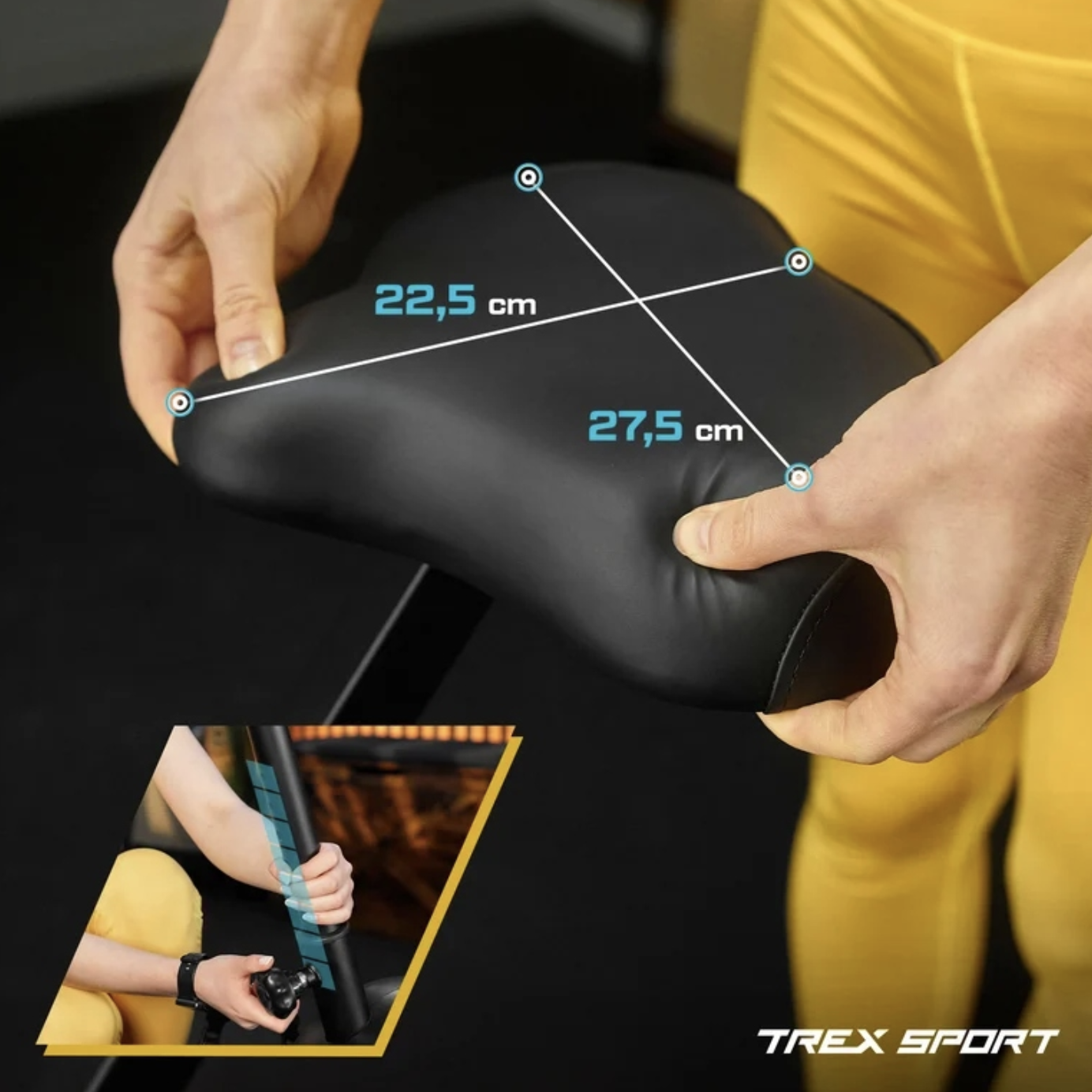 Велотренажер Trex Sport TX-450MB FLEXO магнітний сірий — мініатюра 9