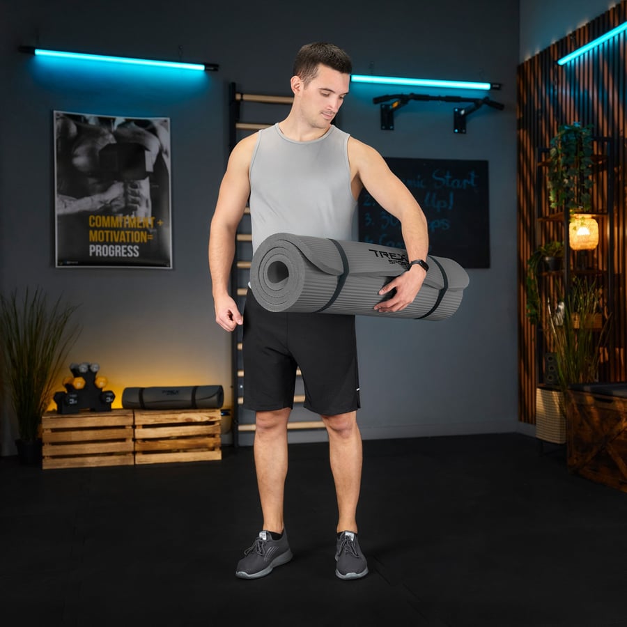 Коврик для йоги Trex Sport TX-029NGM NBR 2см 190х80 сірий — мініатюра 7