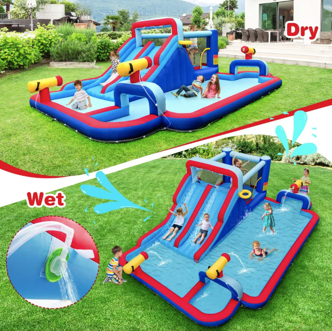 Надувний парк Costway Fun Kids із водними гірками (без вентилятора) — фото 4