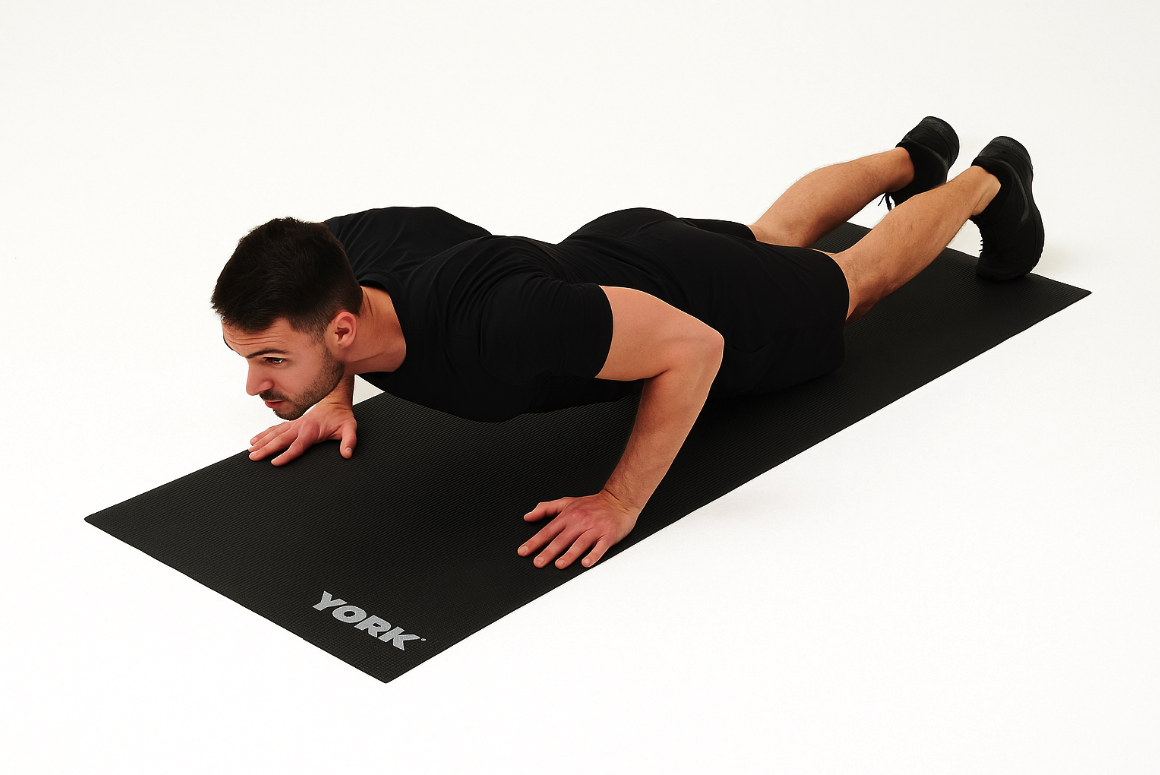 Килимок (мат) для фітнесу та йоги York Fitness 0,3см чорний — фото 4
