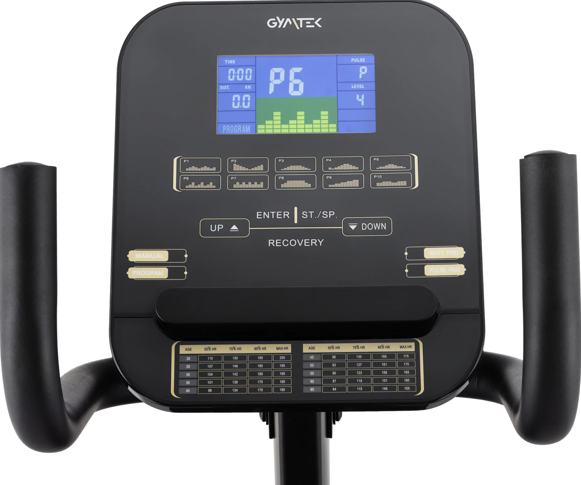 Горизонтальний велотренажер Gymtek XBR6000 електромагнітний золотистий — мініатюра 8
