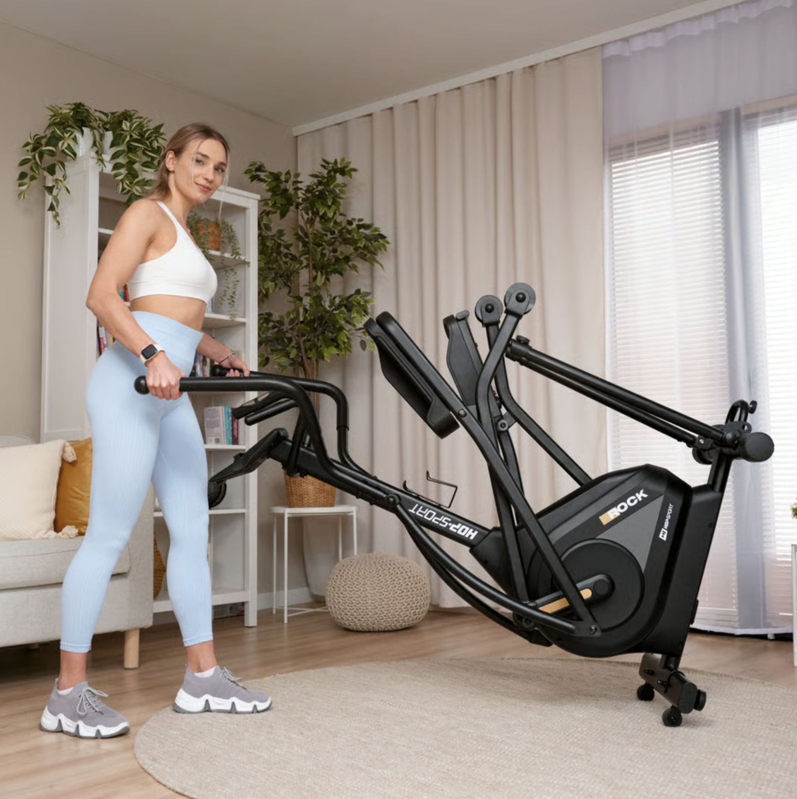 Орбітрек Hop-Sport HS-140CF Rock електромагнітний — мініатюра 6
