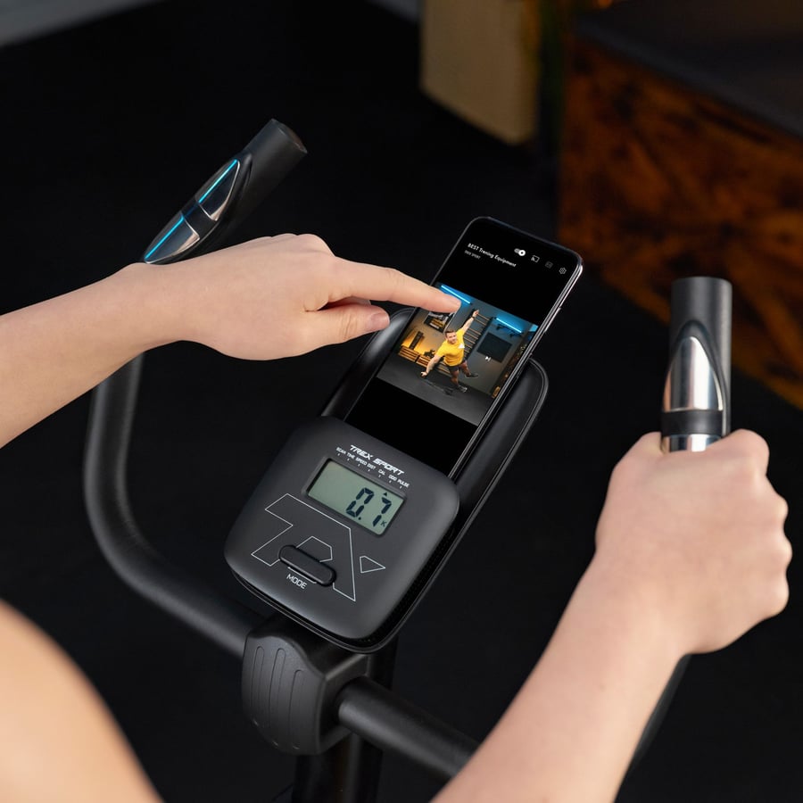 Велотренажер Trex Sport TX-350MB RIZE магнітний синій — мініатюра 10