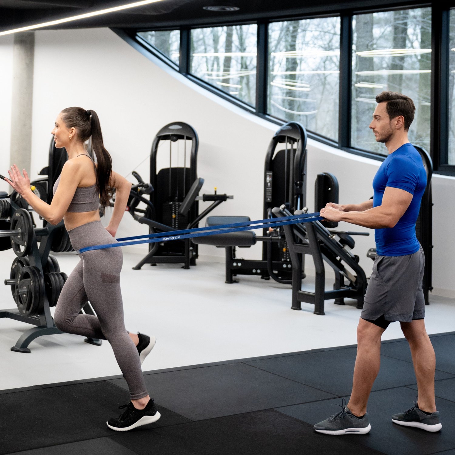 Резинка для фітнесу Gymtek 12-28кг синя — мініатюра 6