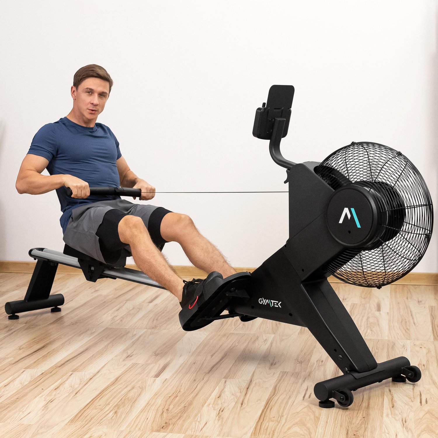Гребний тренажер Gymtek XR2000 електромагнітний з аеродинамічним навантаженням — мініатюра 6