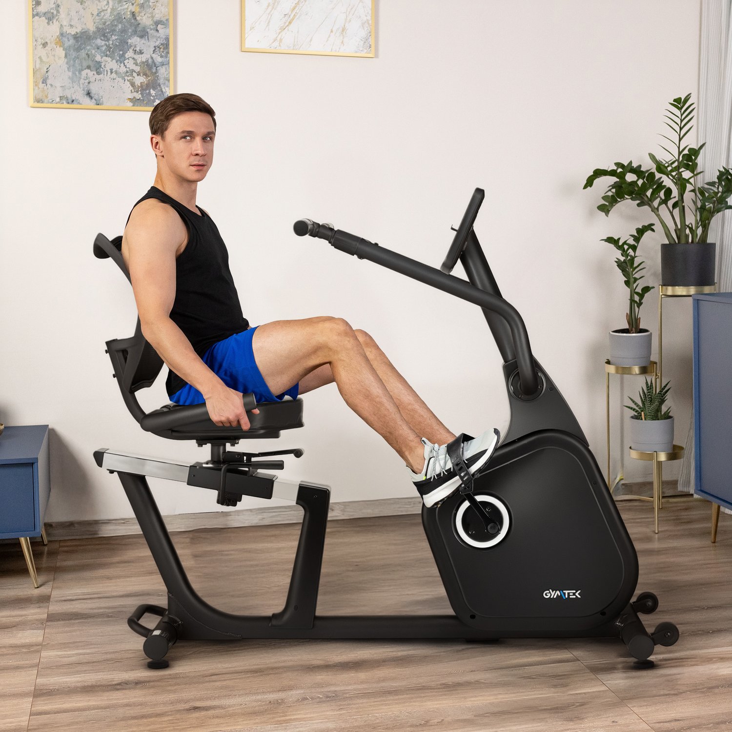 Горизонтальний велотренажер Gymtek XBR8000 електромагнітний — фото 2