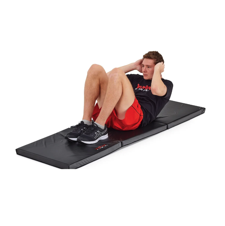 Мат гімнастичний твердий York Fitness 5см чорний — фото 3