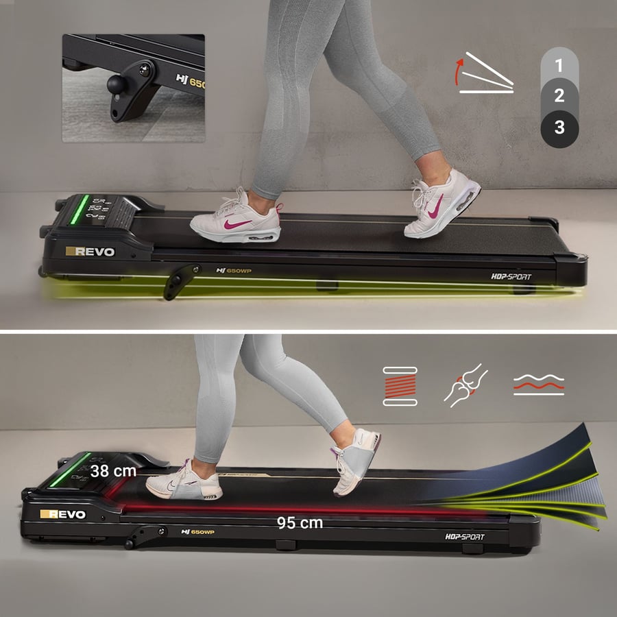 Бігова доріжка Hop-Sport HS-650WP Revo — мініатюра 6