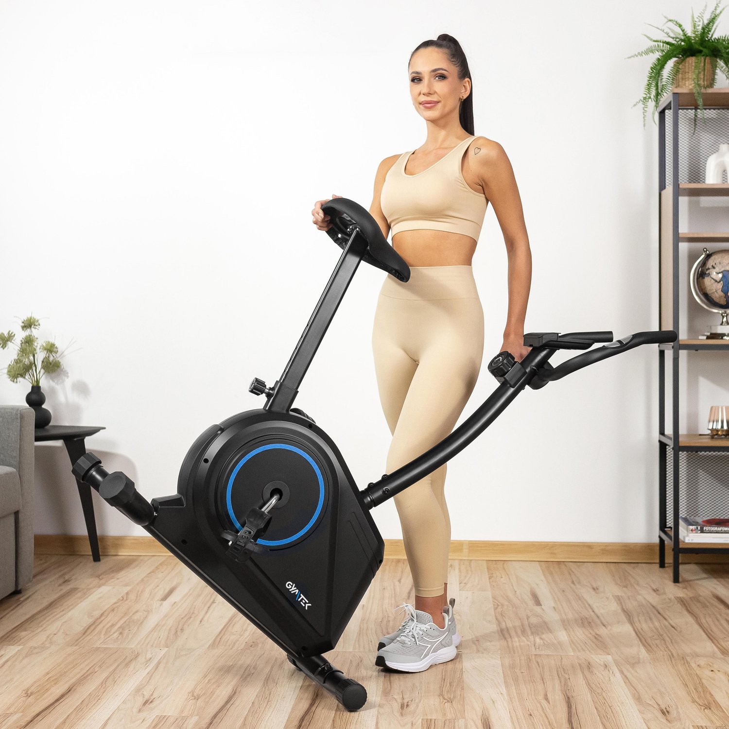 Велотренажер Gymtek XB700 магнітний синій — мініатюра 9