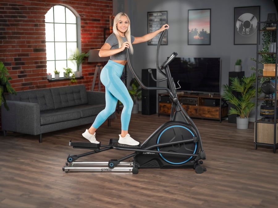 Орбітрек Hop-Sport HS-160CF Stage електромагнітний синій — фото 4