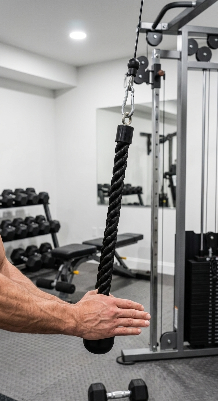 Канат для тяги York Fitness Hammer одинарний хват на трицепс — фото 2